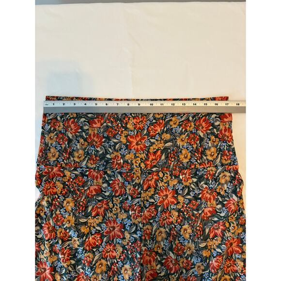 The ZigZag Stripe BOHO Cottagecore Festival Floral Wide Leg Flowy Pants 2XL - Picture 7 of 9